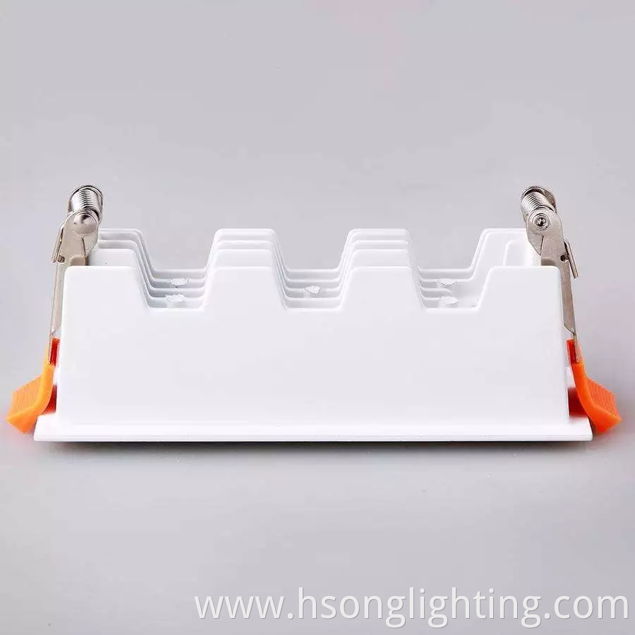 Top quality aluminum smd led square trimless downlight recessed downlight 2/4/10/20/30w for indoor lighting